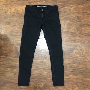 American eagle black jeggings